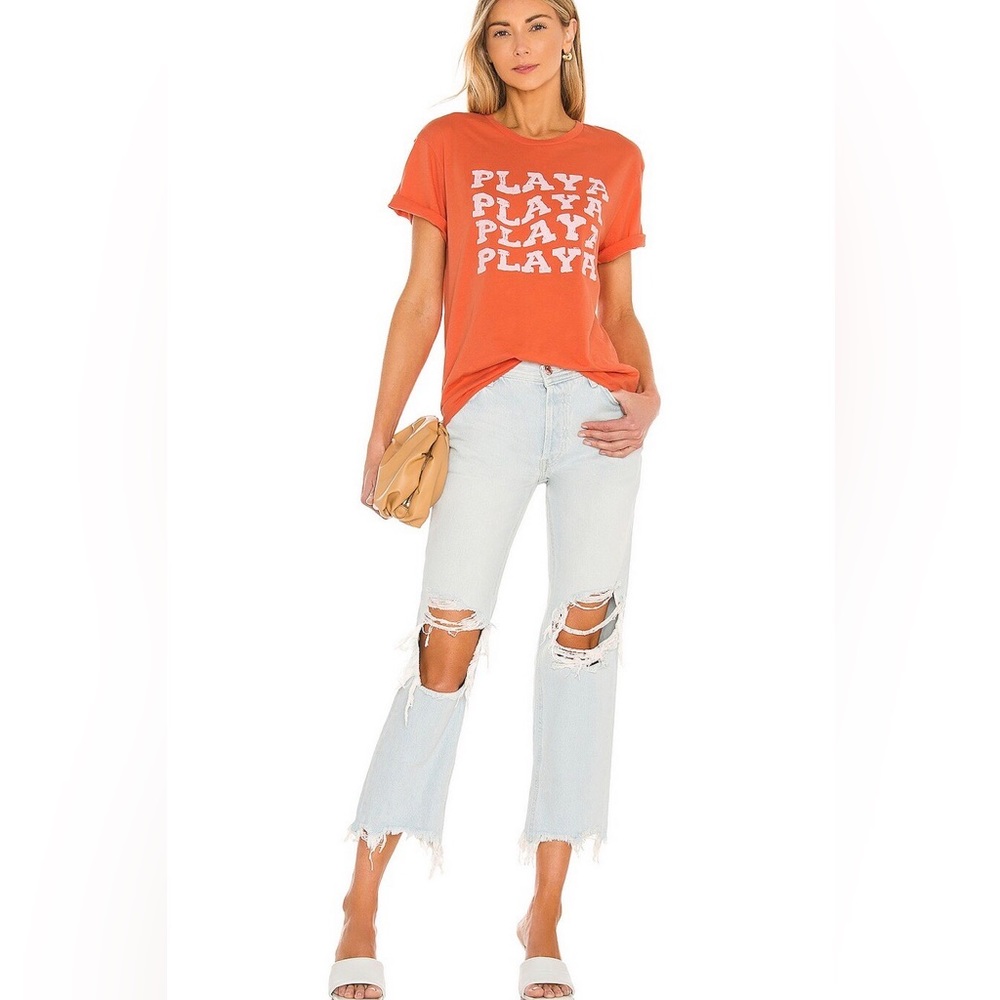 NWOT Free People Maggie Crop Straight Leg Denim Jeans